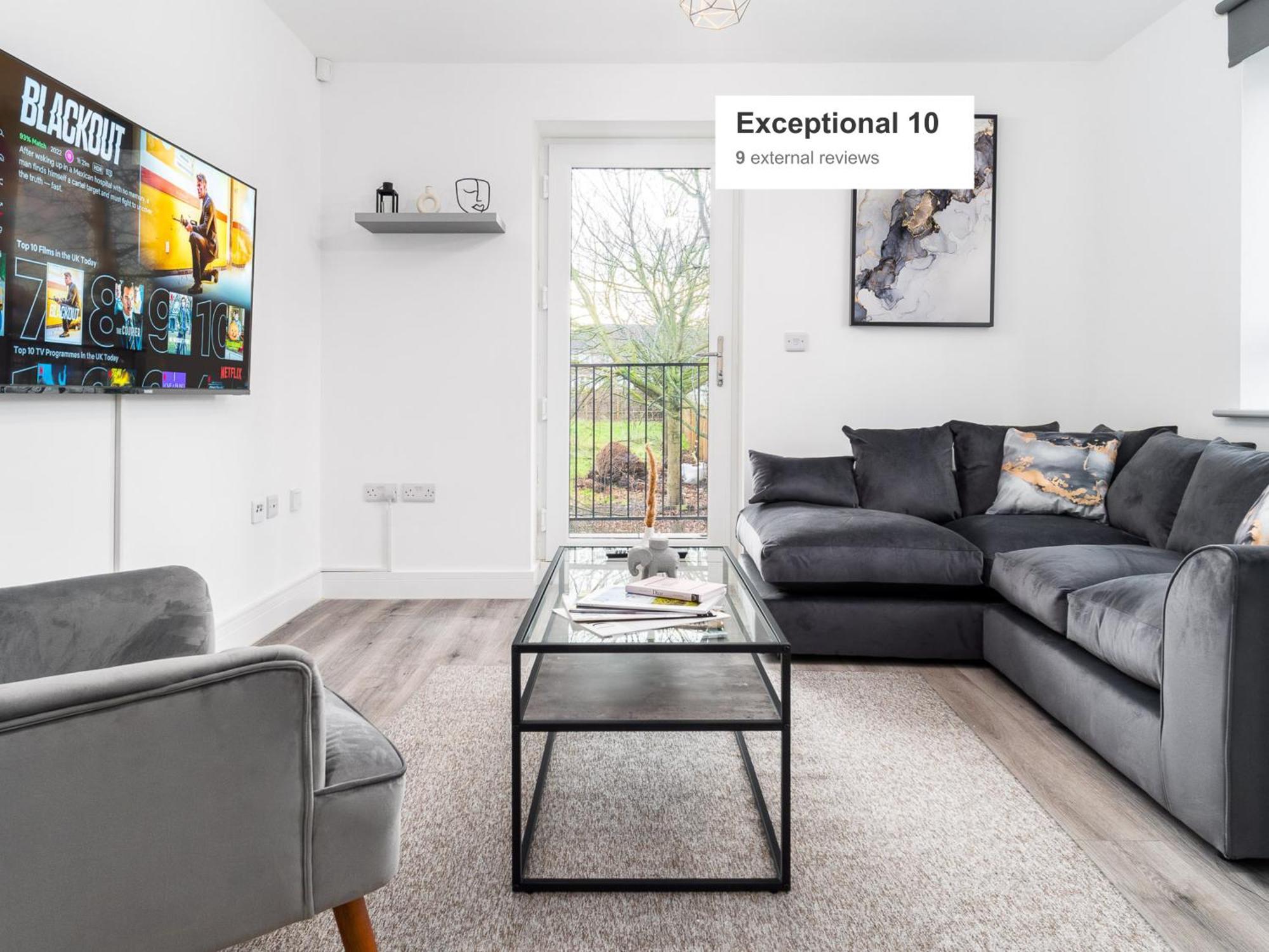 Luxury Apartment - 2 Bedrooms - Balcony - Parking - Netflix - Wifi - 7Mc 버밍엄 외부 사진