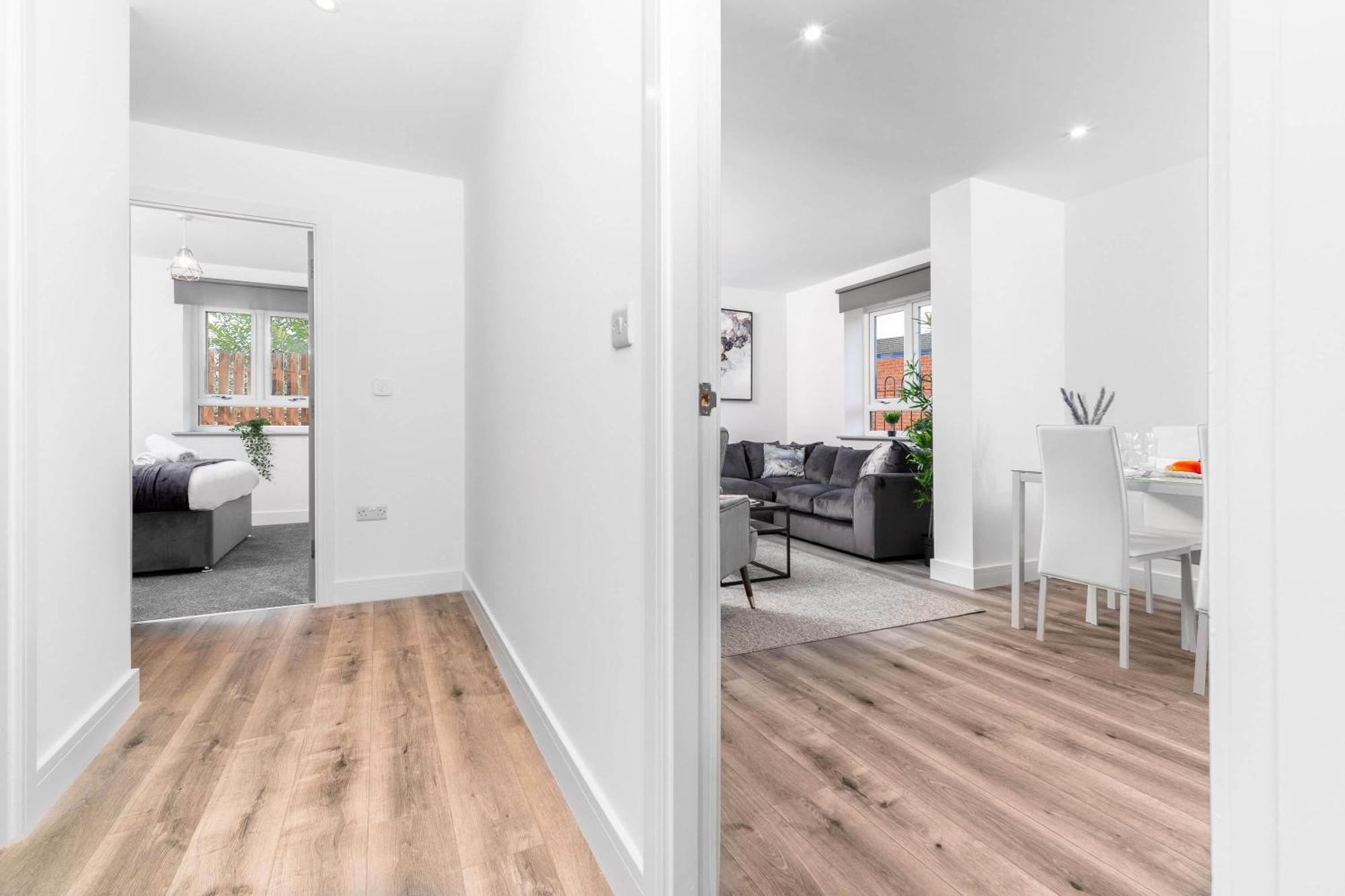 Luxury Apartment - 2 Bedrooms - Balcony - Parking - Netflix - Wifi - 7Mc 버밍엄 외부 사진